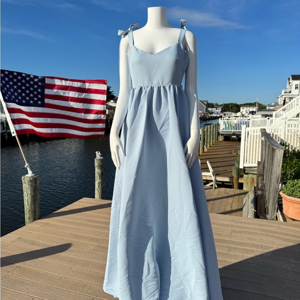 Sachin + Babi Blue prom/wedding party dress